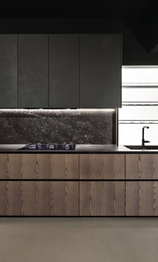 Neolith Layla plan et crédence / distribué par Maistri